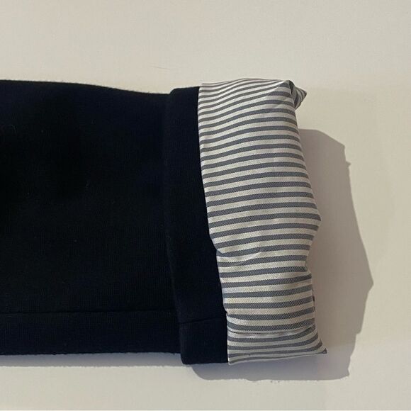 Banana Repuiblic Band-Collar Blazer Button Front Black Preppy Women's - Picture 9 of 14